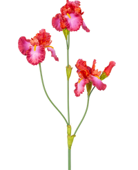 Kunstbloem Iris 102 cm rood