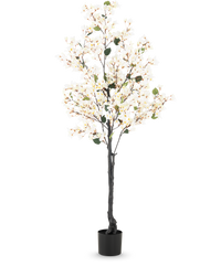 Kunstplant Bougainvillea 180 cm wit