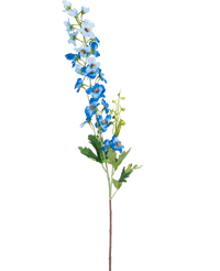 Kunstbloem Delphinium 79 cm blauw