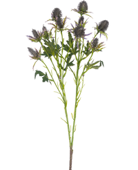 Kunsttak Distel 68 cm blauw