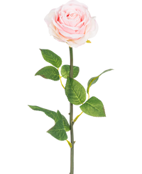 Kunstbloem Roos Klassiek 55 cm licht roze