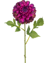 Kunstbloem Dahlia 50 cm paars