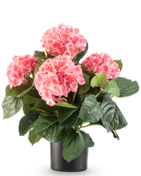 Kunstplant Hortensia UV 43 cm roze