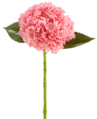 Kunstbloem Charlotte Hortensia Real Touch donker roze 55 cm