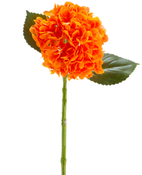 Kunstbloem Charlotte Hortensia Real Touch oranje 55 cm
