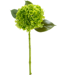 Kunstbloem Charlotte Hortensia Real Touch donkergroen 55 cm