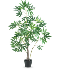 Kunstplant Hennep Cannabisbladeren 120 cm