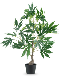 Kunstplant Hennep Cannabisbladeren 60 cm