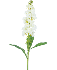 Kunstbloem Violier 78 cm wit
