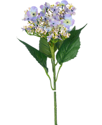 Kunstbloem Vlinder Hortensia 72 cm licht lila