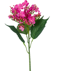 Kunstbloem Vlinder Hortensia 72 cm roze