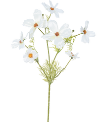 Kunstbloem Cosmos 74 cm wit