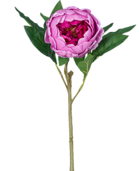 Kunstbloem Lotus pioenroos Real Touch paars 58 cm