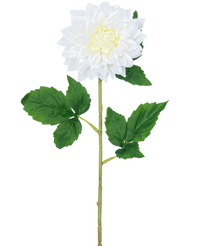 Kunstbloem Dahlia Real Touch wit 54 cm