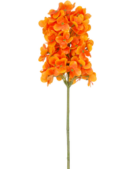 Kunstbloem Sneeuwbal Real Touch Oranje 58 cm