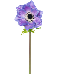 Kunstbloem Anemone Deluxe 43 cm paars