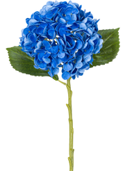 Kunstbloem Charlotte hortensia Real Touch Blauw 49 cm