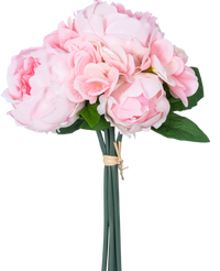 Kunstboeket mix bloemen Real Touch Roze 30 cm