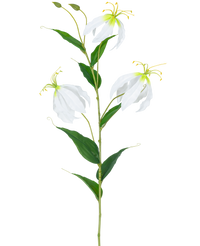 Kunstbloem Gloriosa Real Touch Wit 75 cm