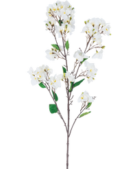 Kunstbloem Bougainvillea 120 cm wit