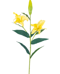Kunstbloem Lelie Real Touch Geel 95 cm