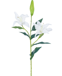 Kunstbloem Lelie Real Touch wit 95 cm