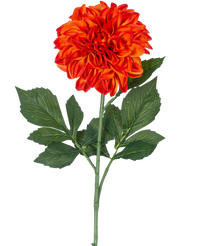 Kunstbloem Dahlia Real Touch Oranje 72 cm