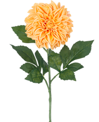 Kunstbloem Dahlia Real Touch Perzik 72 cm