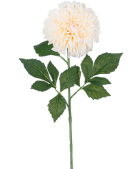 Kunstbloem Dahlia Real Touch Beige 72 cm