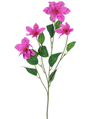 Kunstclematis Real Touch Roze 88cm