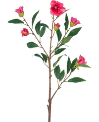 Kunstbloem Camellia 80 cm roze