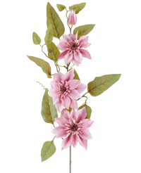 Kunstbloem Clematis 81 cm oud roze