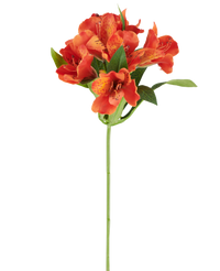 Kunstbloem Alstroemeria 47 cm oranje