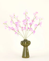 Zijden kunstbloemen boeket Erwt roze