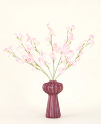 Zijden kunstbloemen boeket Erwt lichtroze
