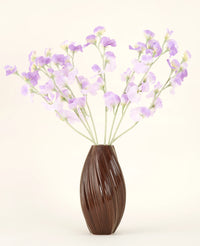 Zijden kunstbloemen boeket Erwt paars