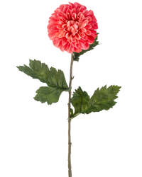 Kunstbloem Dahlia 75 cm rood
