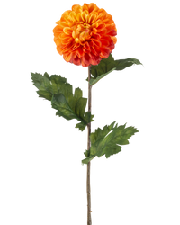 Kunstbloem Dahlia 75 cm oranje
