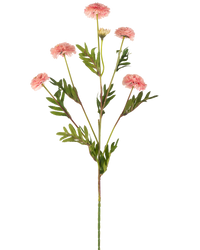 Kunstbloem Pompon chrysant 69 cm roze