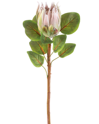 Kunstbloem Protea 65 cm lichtroze