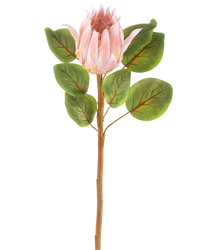 Kunstbloem Protea 65 cm roze