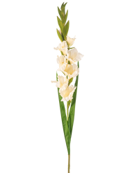 Kunstbloem Gladioli 93 cm crème