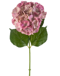 Kunstbloem Hortensia 75 cm mauve