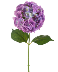 Kunstbloem Hortensia 75 cm paars