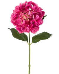 Kunstbloem Hortensia 75 cm felroze