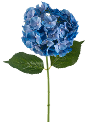 Kunstbloem Hortensia 75 cm blauw