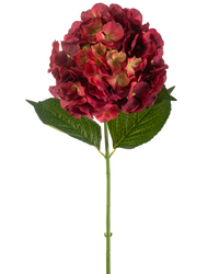 Kunstbloem Hortensia 75 cm bordeaux