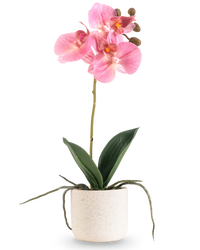 Kunst Orchidee Real Touch 30 cm roze