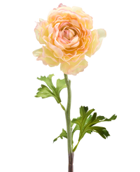 Kunstbloem Ranunculus 51 cm zalm roze