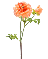 Kunstbloem Ranunculus 51 cm licht roze
